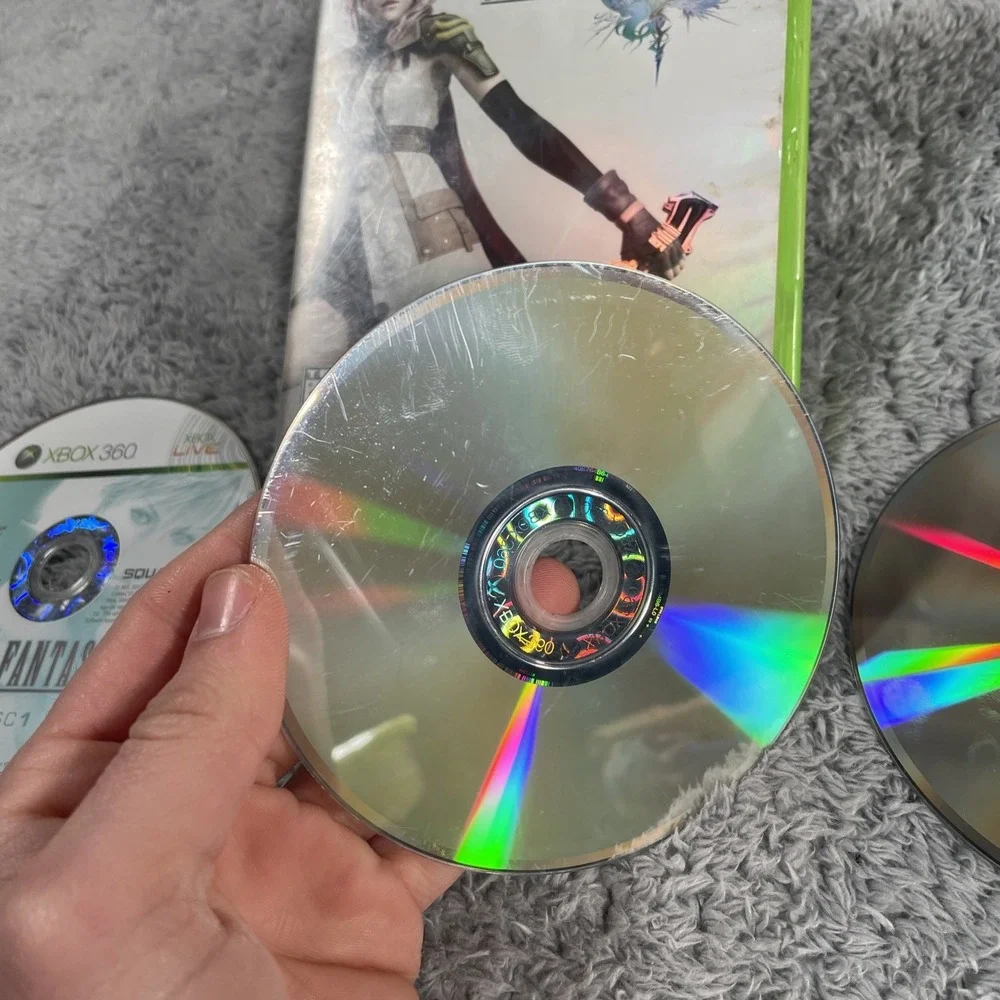 Final Fantasy XIII (Microsoft Xbox 360, 2010) Disks 1, 2, And 3 Tested Working